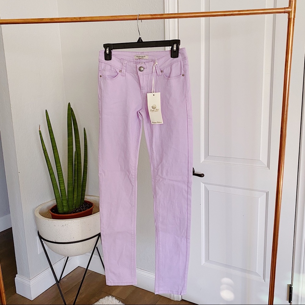 Lavender Skinny Jeans - Picture 2 of 8